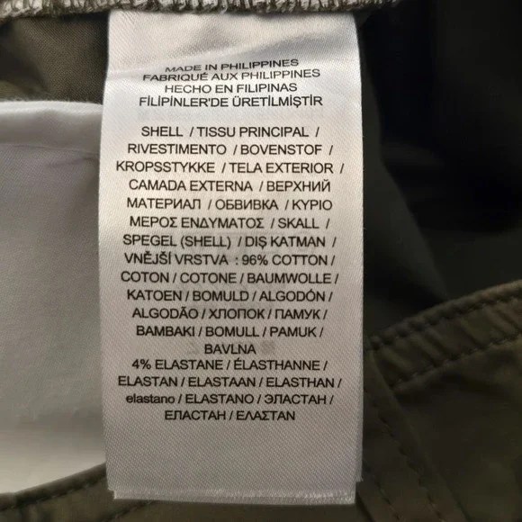 Lauren Ralph Lauren Cotton Sateen Straight Leg Cargo Pants Green 20W Utility NWT - Picture 8 of 9